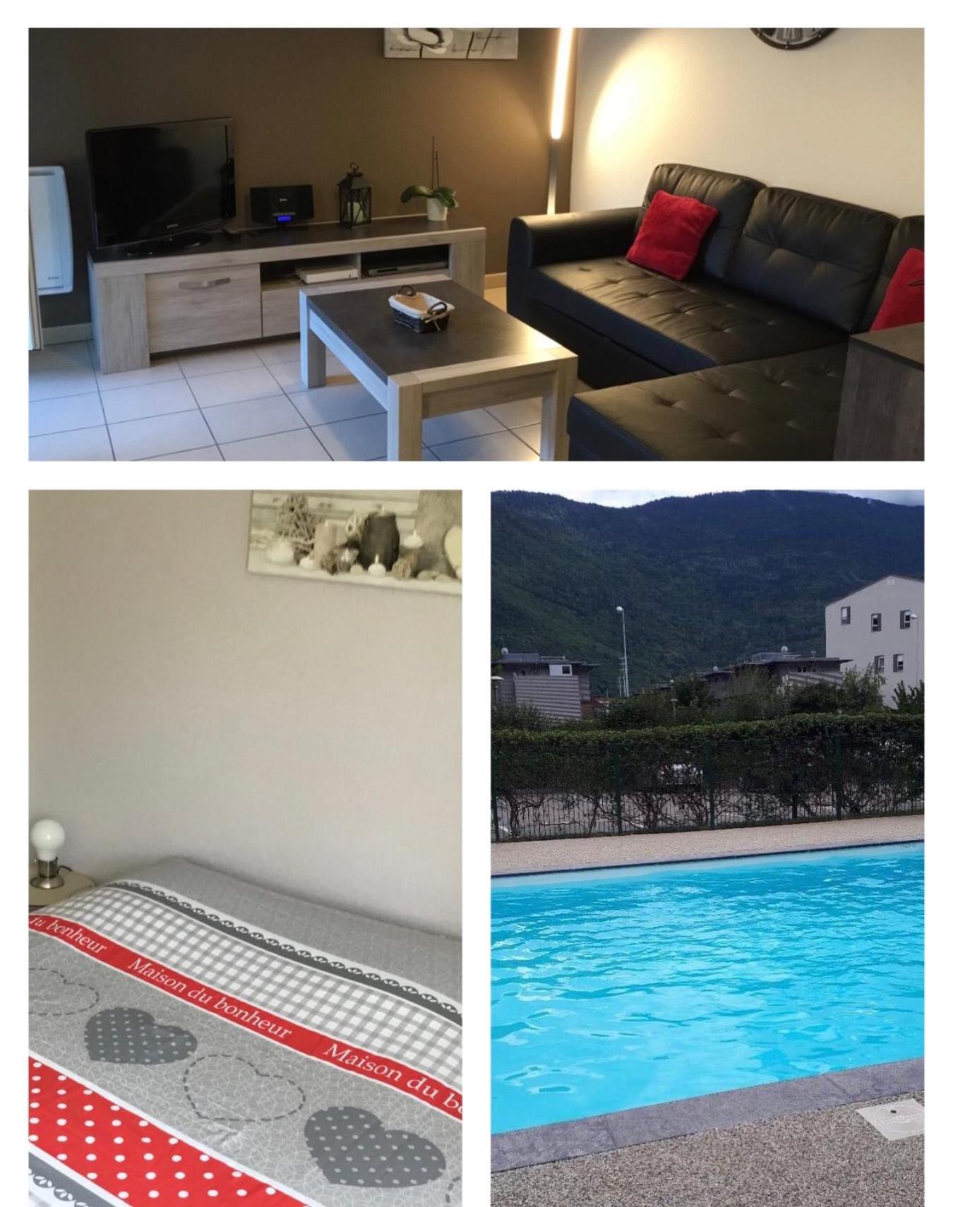 L Edelweiss Et Sa Piscine Apartment อัลแบร์วิลล์ ภายนอก รูปภาพ